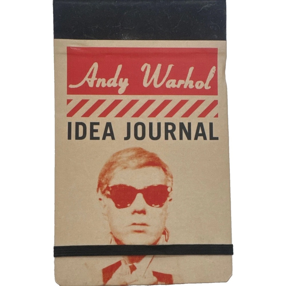 Galison Andy Warhol Idea Journal NEW Notebook Pop Art Blank Pages Elastic Band